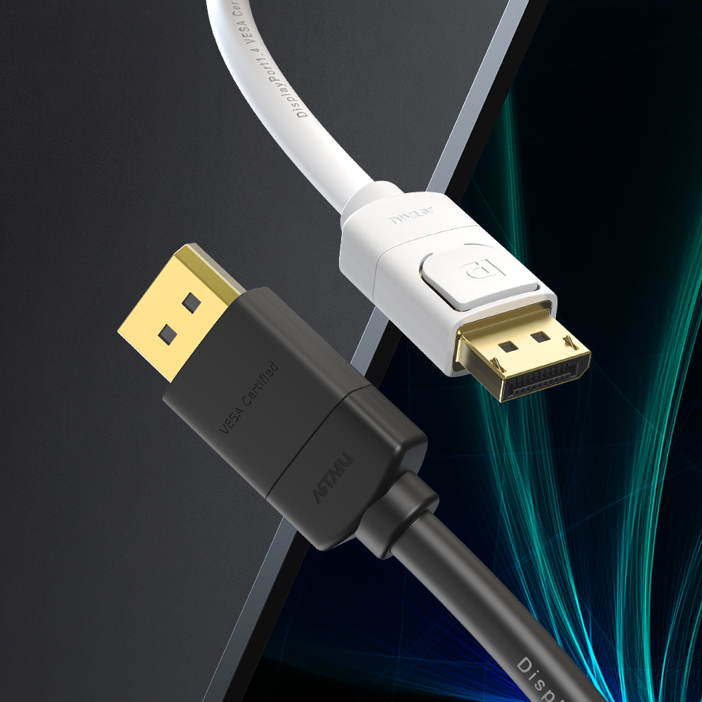 아트박스/아트뮤 VESA 인증 DP to DP 1.4 8K DisplayPort 케이블 버튼 2m