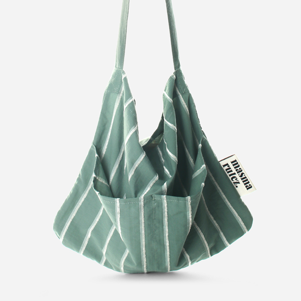 Rabbit eco bag_Wide khaki green 0002