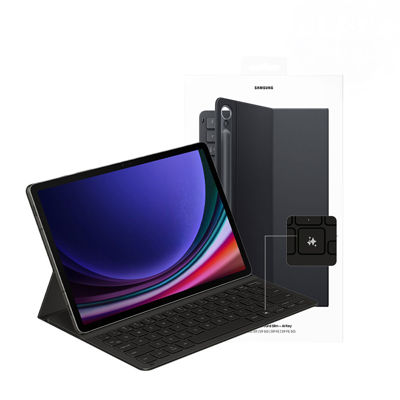 삼성전자 삼성 정품 갤럭시탭 S9 AI 슬림 키보드 북커버 EF-DX720