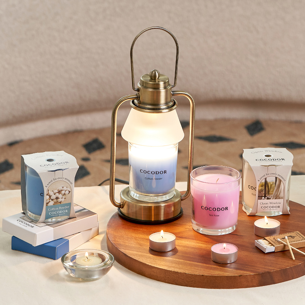 프리즘 캔들 워머 세트 감성 인테리어 0001