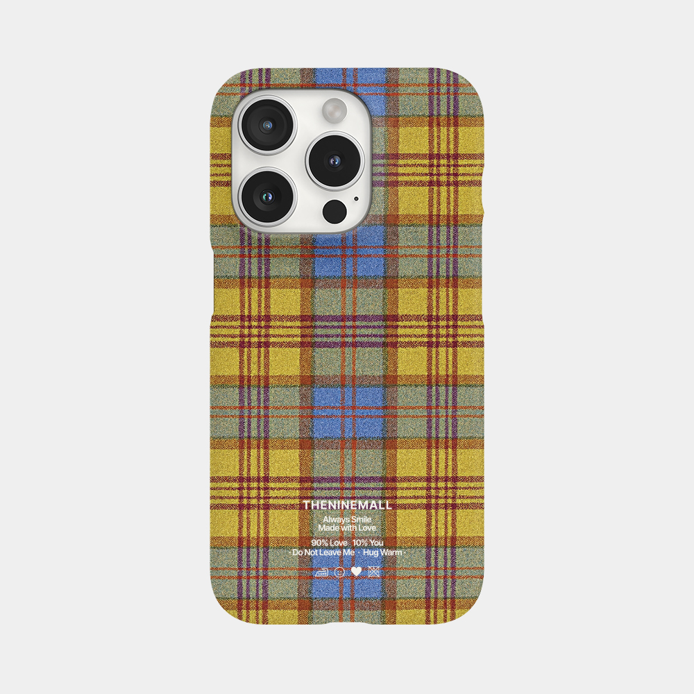vintage check scarf [하드 폰케이스] 0002