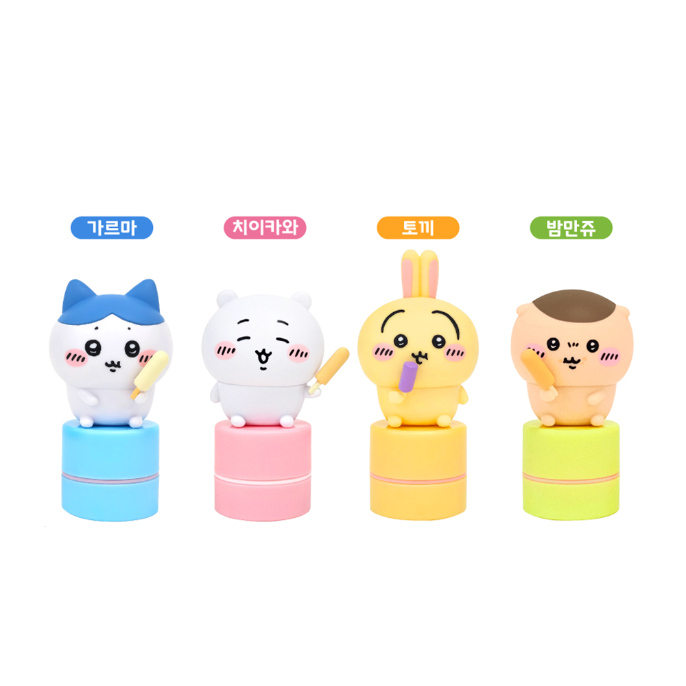먼작귀 피규어 스탬프 (4종) 0006