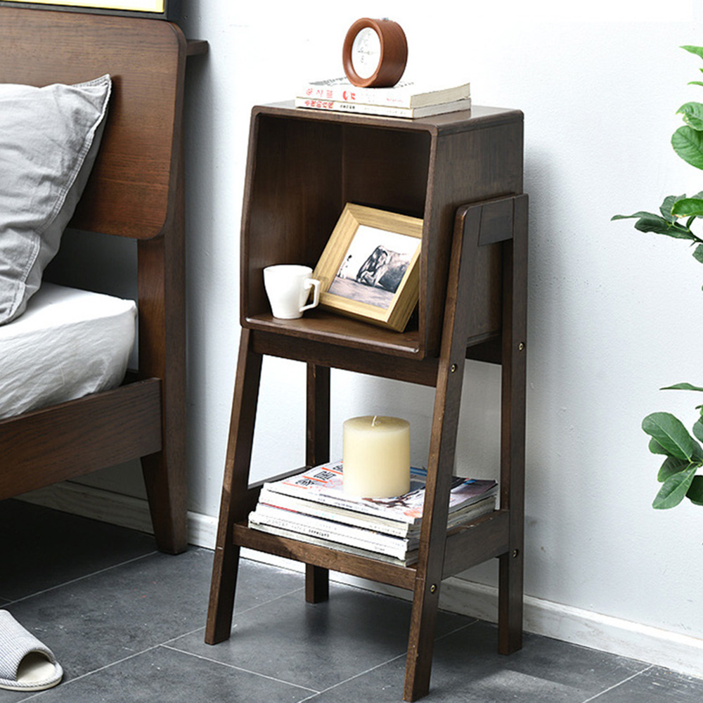 원목 인테리어 사다리 선반 (80cm) (월넛) 0003