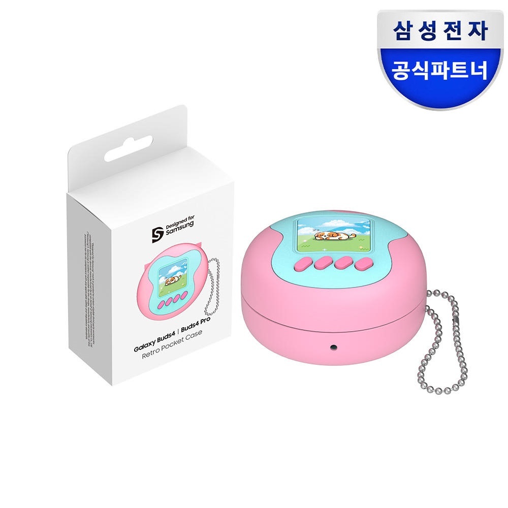 삼성전자 버즈4 버즈4프로 레트로 포켓 포근멍 케이스