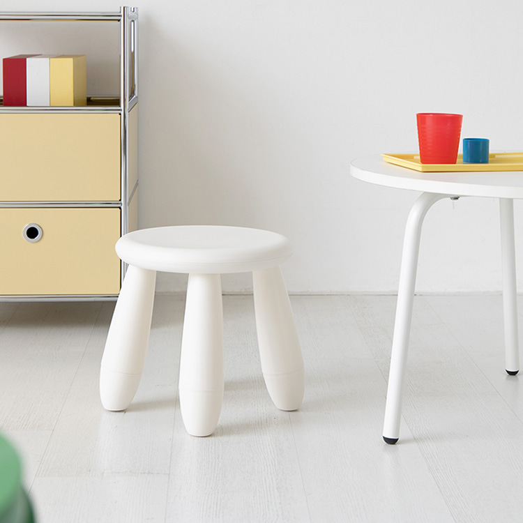 원형스툴 미니 화장대의자 보조 간이 의자