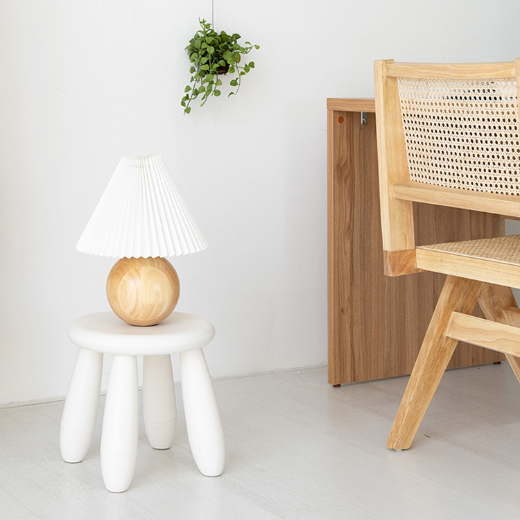 원형스툴 미니 화장대의자 보조 간이 의자 0002