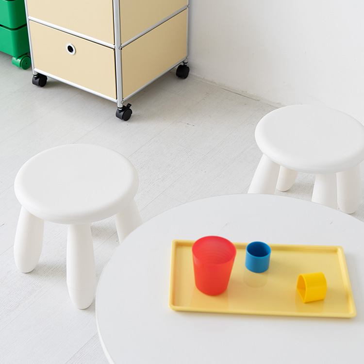 원형스툴 미니 화장대의자 보조 간이 의자 0003