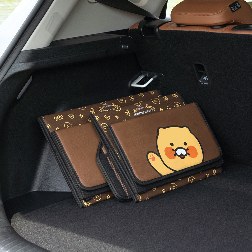 춘식이 대형 클리어 차량용 트렁크 보관함 0004