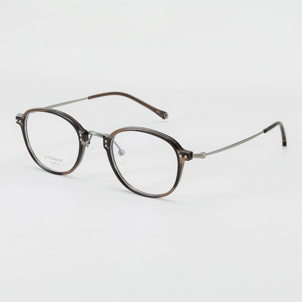 네오레트로 2350 티타늄 안경테 브라운 0002