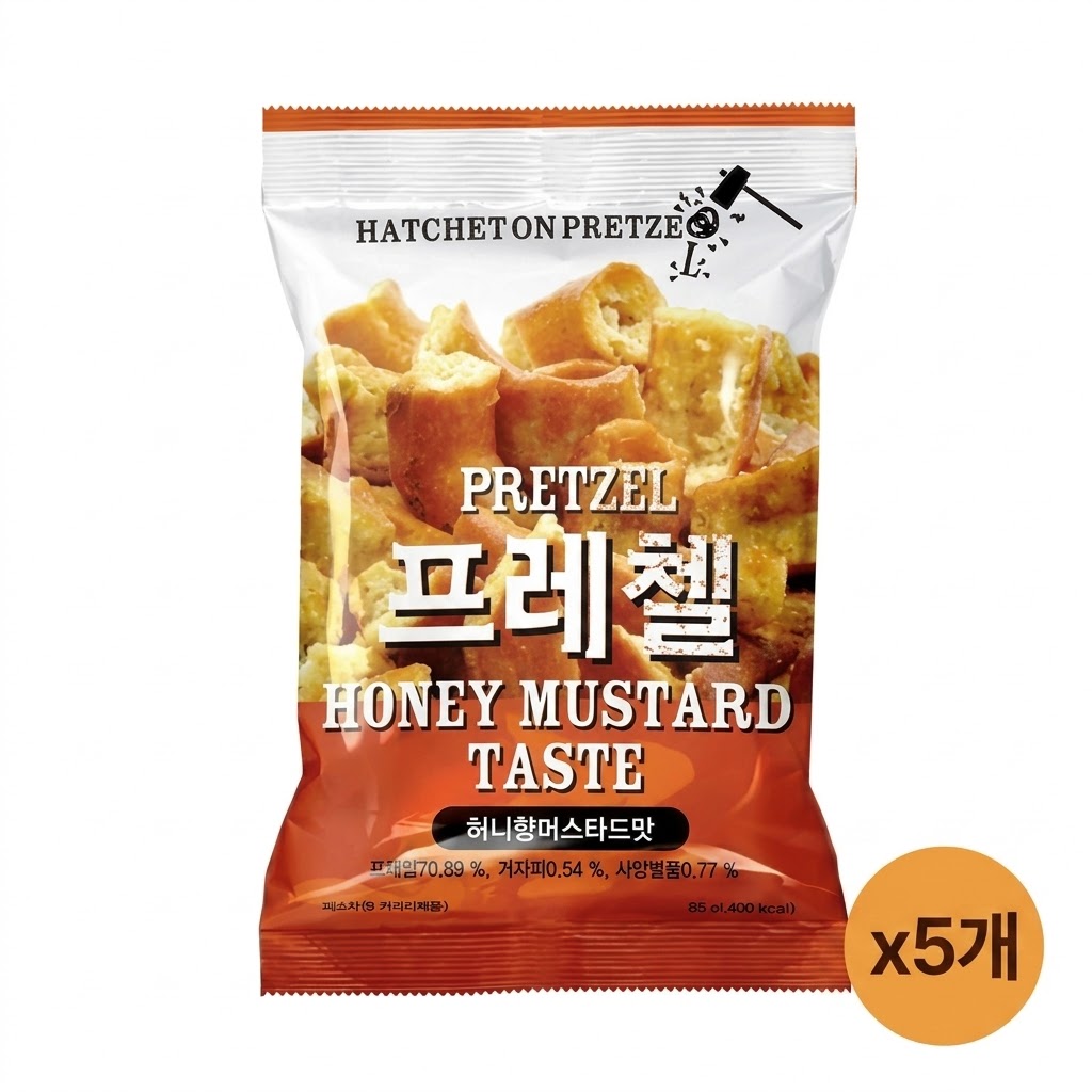아트박스/모어바이 프레첼 허니머스타드 85g x 5개 / 프레젤 맥주안주